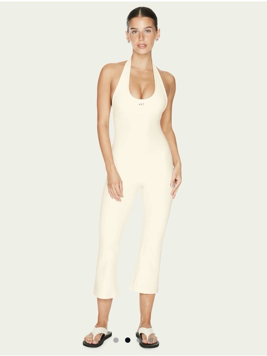 437 Pants - 437 The Halter Onsie Cream